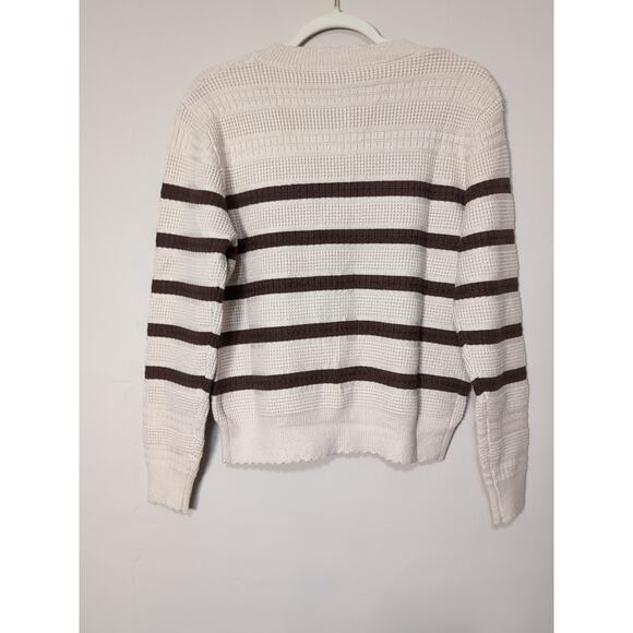 V FOR CITY Cardigan Women Knit Tweed Winter Chunky Size Small (487) - Picture 6 of 9